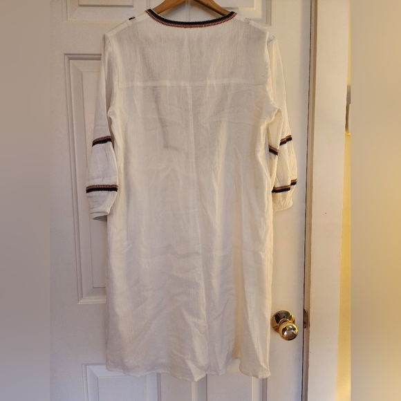 Garnet Hill embroidered lantern dress size 8 organic cotton lined beach event - Picture 8 of 12